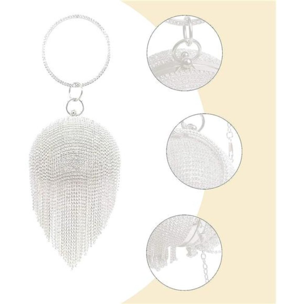 New With Tags Women Round Ball Evening Handbags Purse Bags Shoulder Handbags - Picture 4 of 6